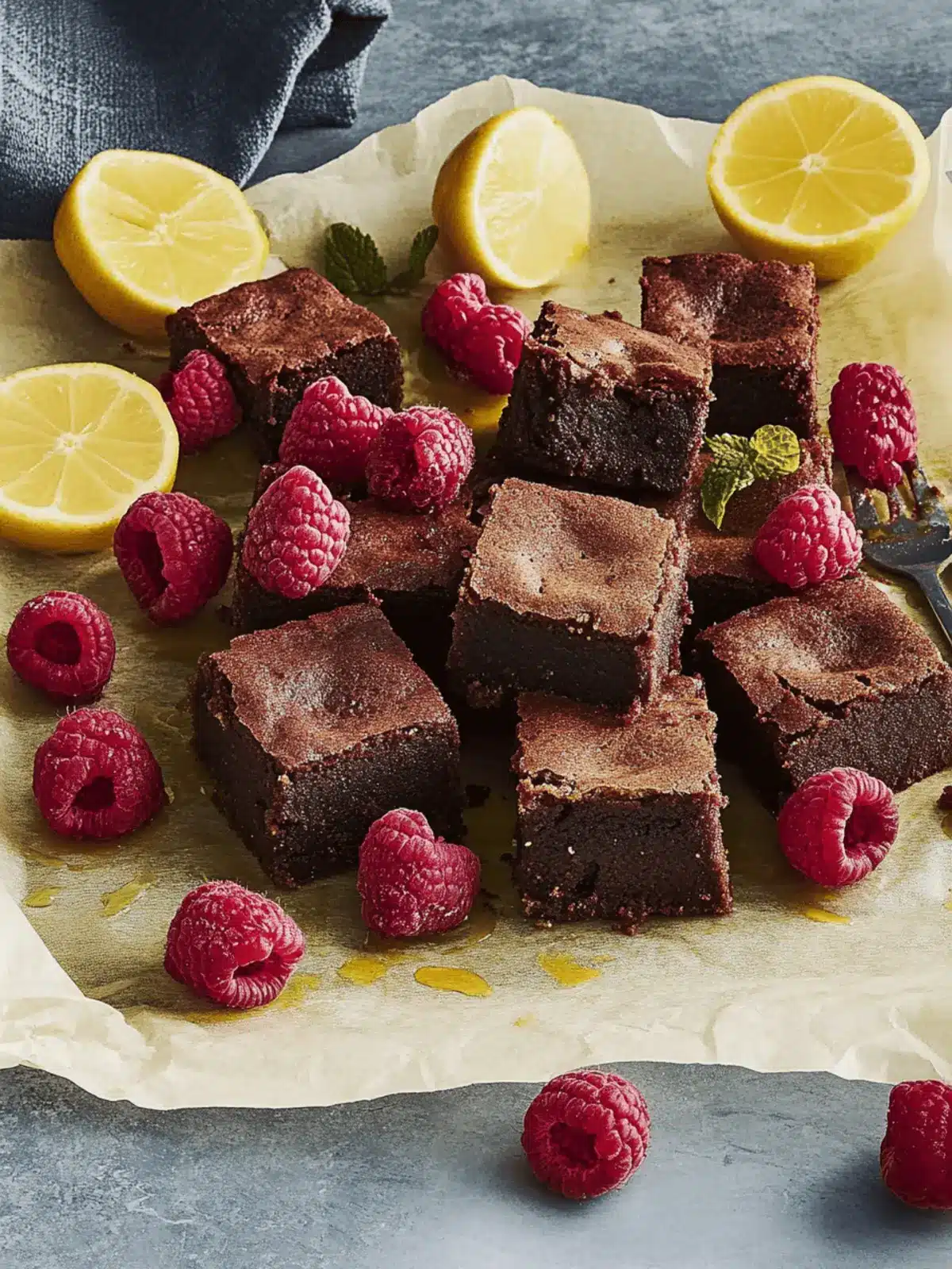 Himbeer-Brownies: Fudgy Genuss für Schokoladenliebhaber 4 Himbeer-Brownies