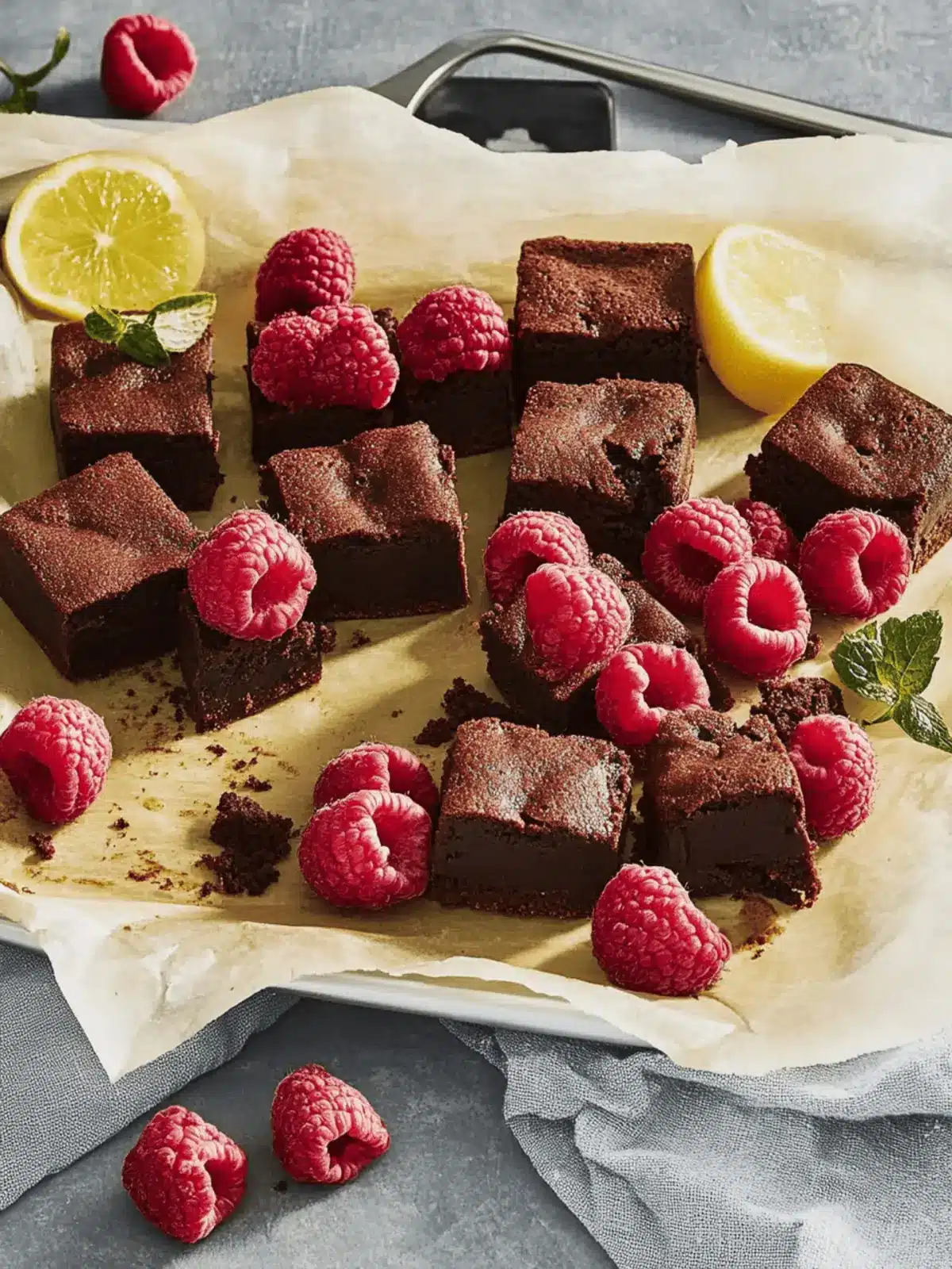 Himbeer-Brownies: Fudgy Genuss für Schokoladenliebhaber 5 Himbeer-Brownies