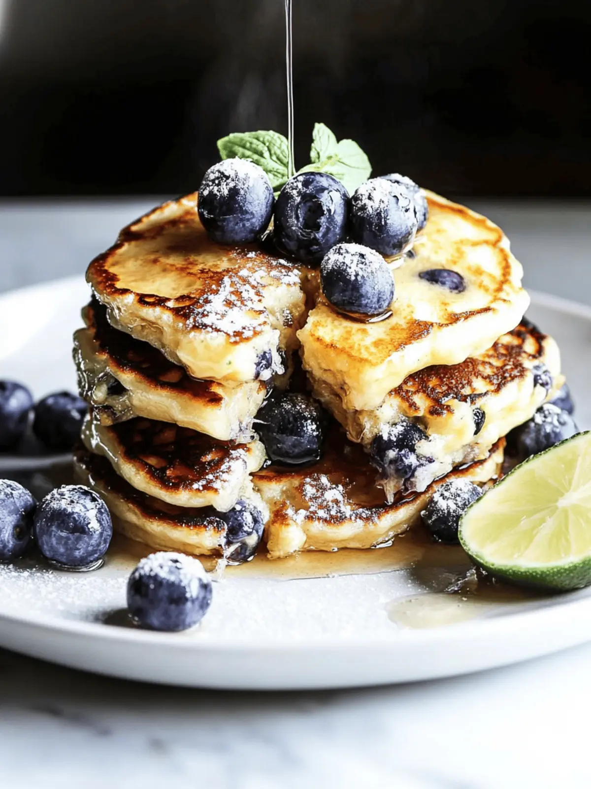 Heidelbeer Buttermilch Pfannkuchen