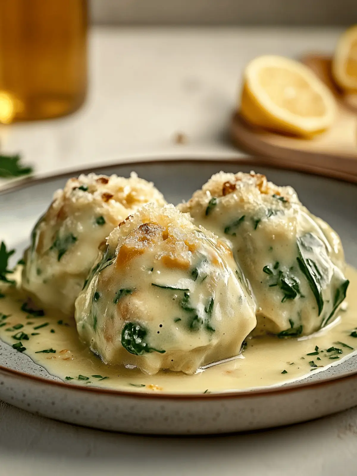 Walnuss-Spinatknödel für gemütliche Abende 2 Walnuss-Spinatknödel