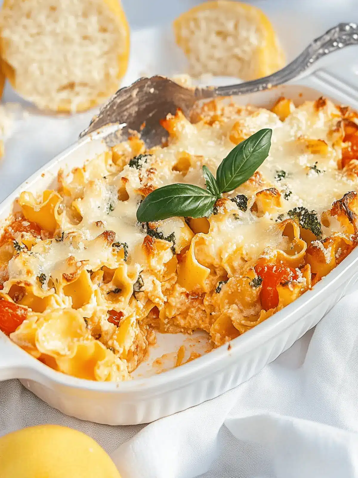 Vegetarischer Nudelauflauf