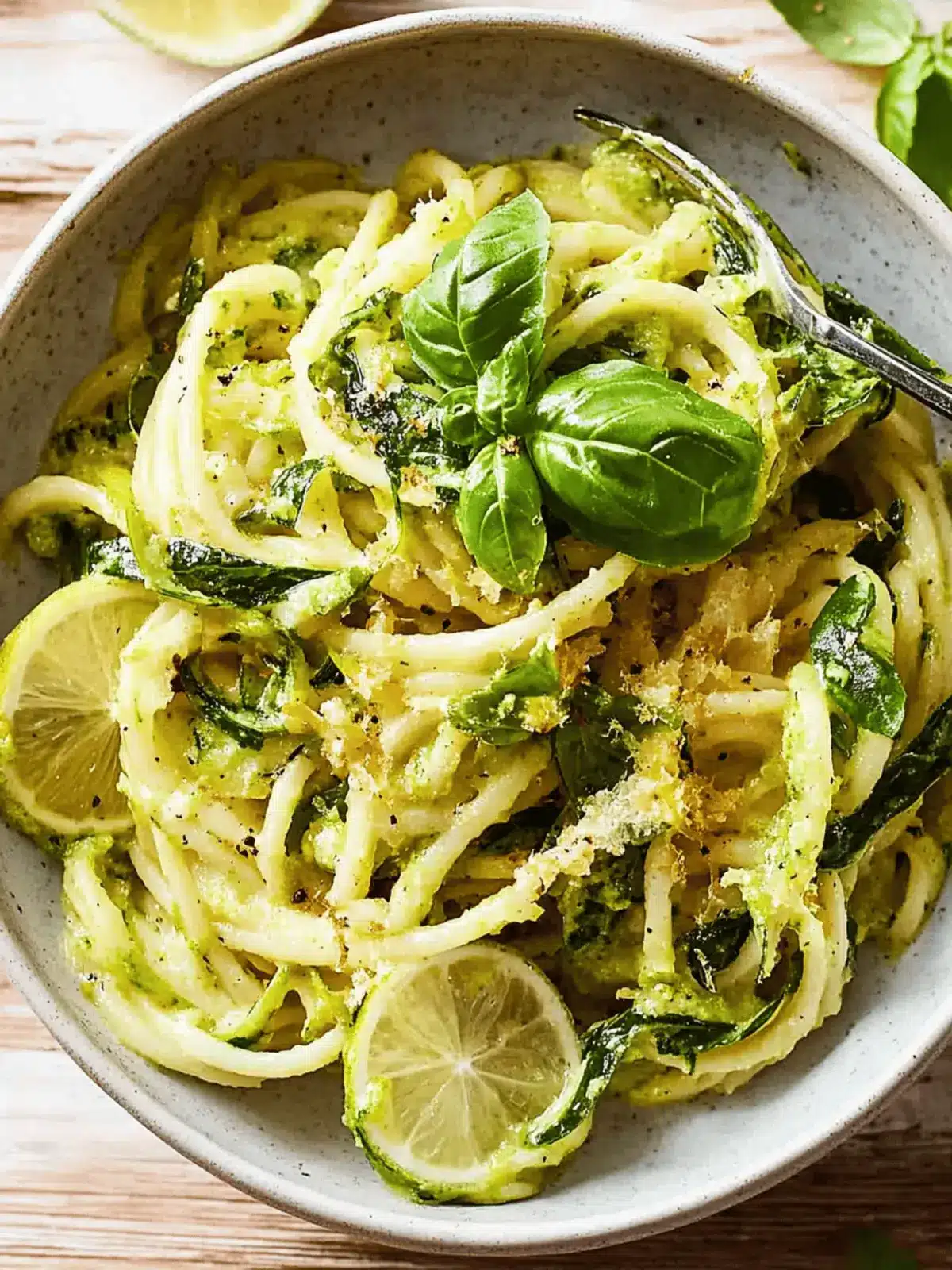 Pasta in Zucchini-Sauce für schnelle Köstlichkeiten 2 Pasta in Zucchini-Sauce