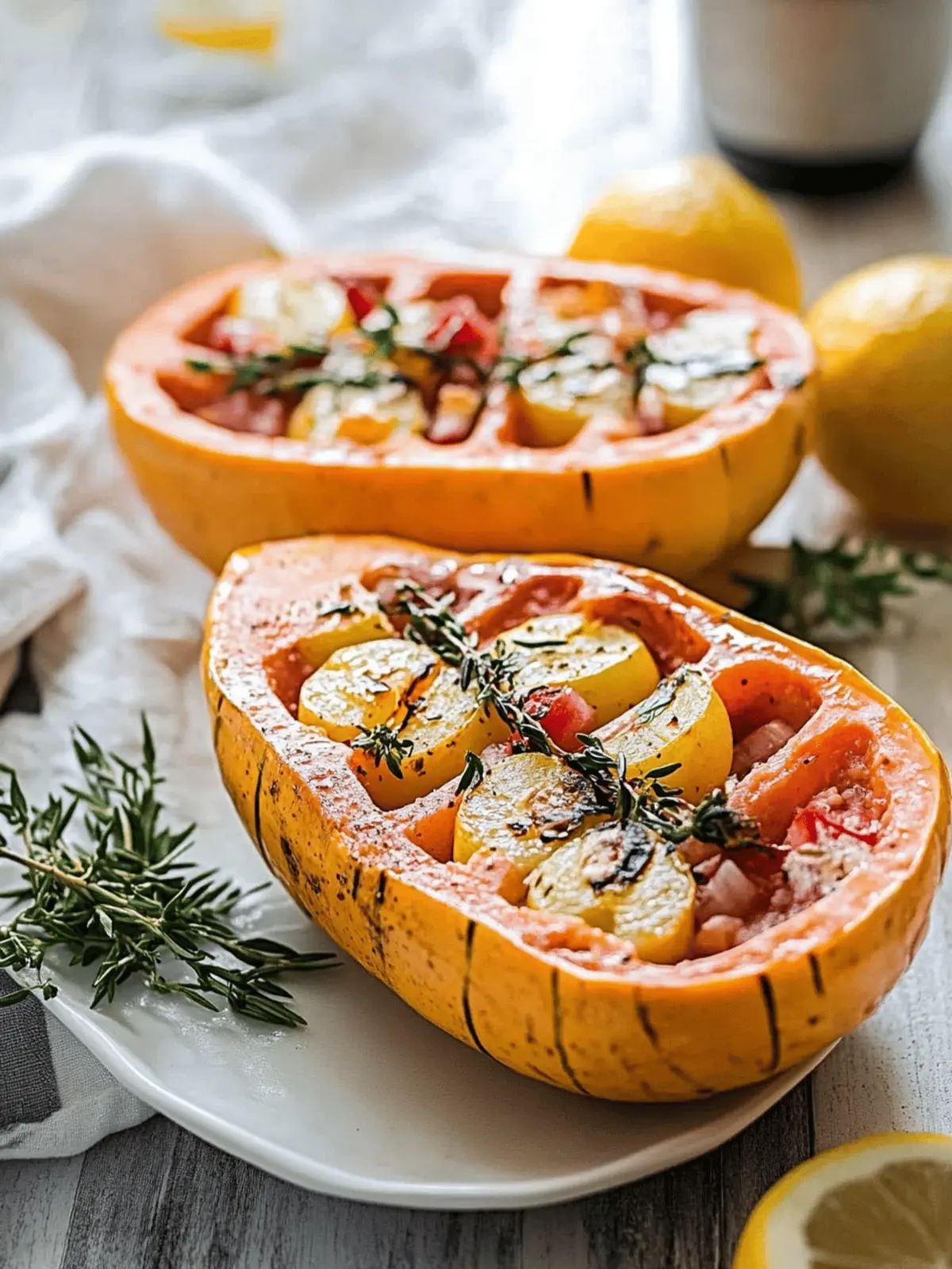Butternut squash from the oven