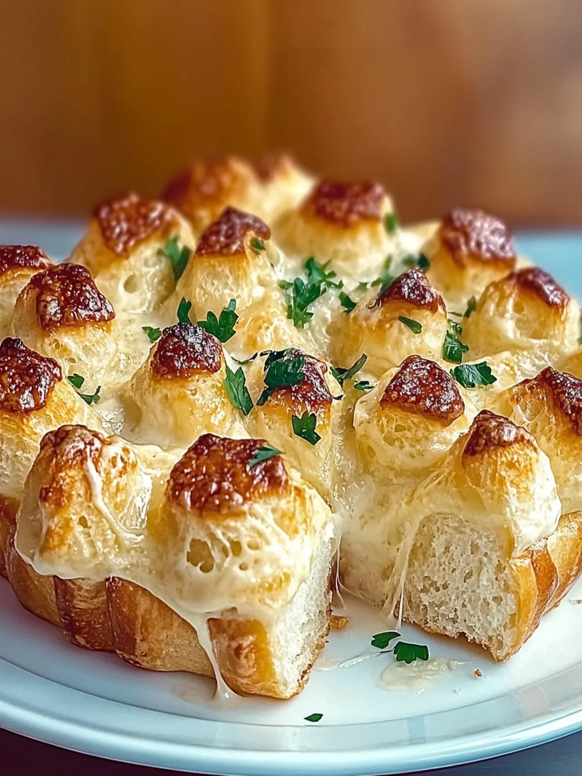 Käse Knoblauch Zupfbrot