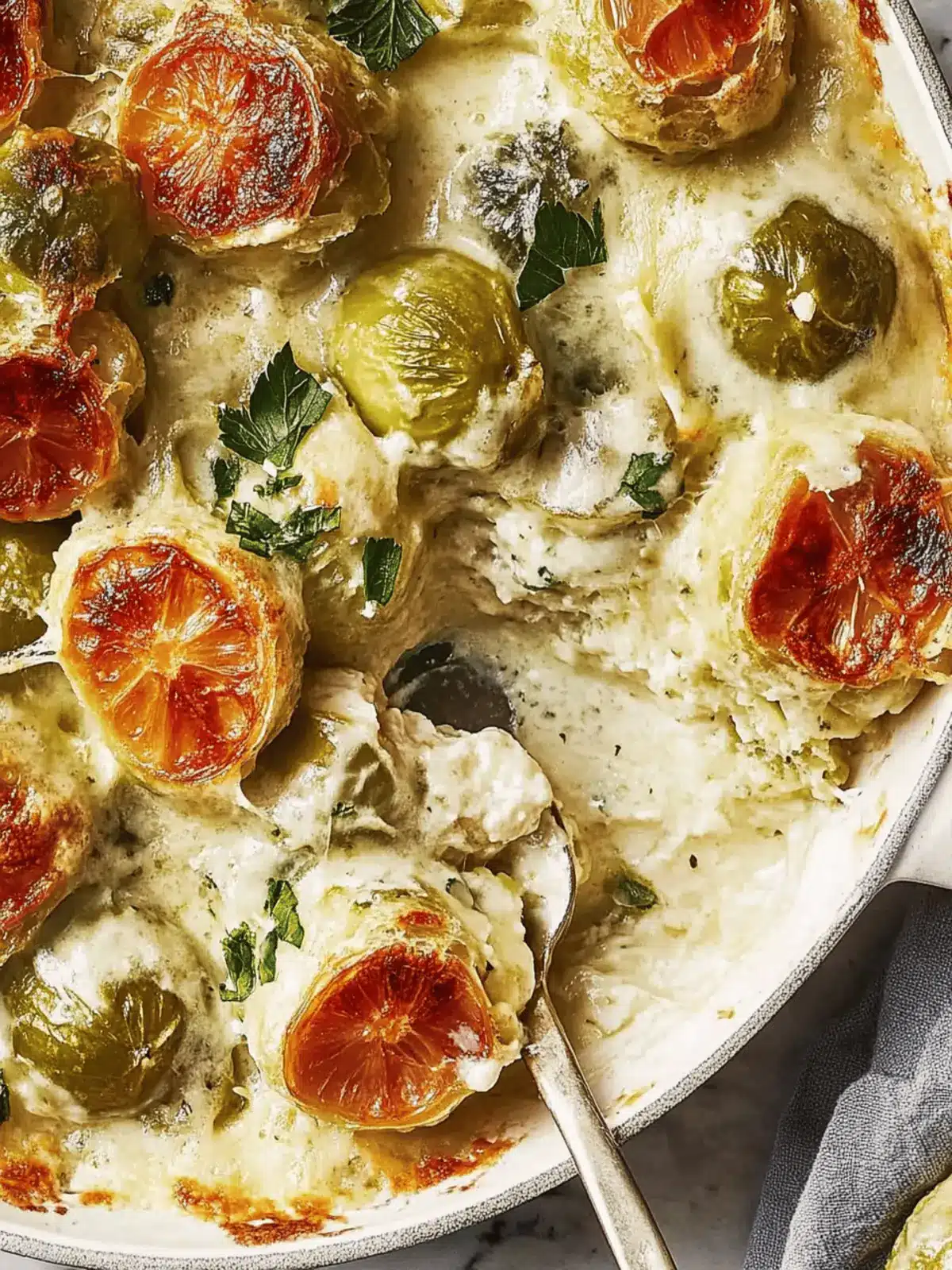 Cremeverseckte Rosenkohl für ein festliches Dinner 5 Cremeverseckte Rosenkohl