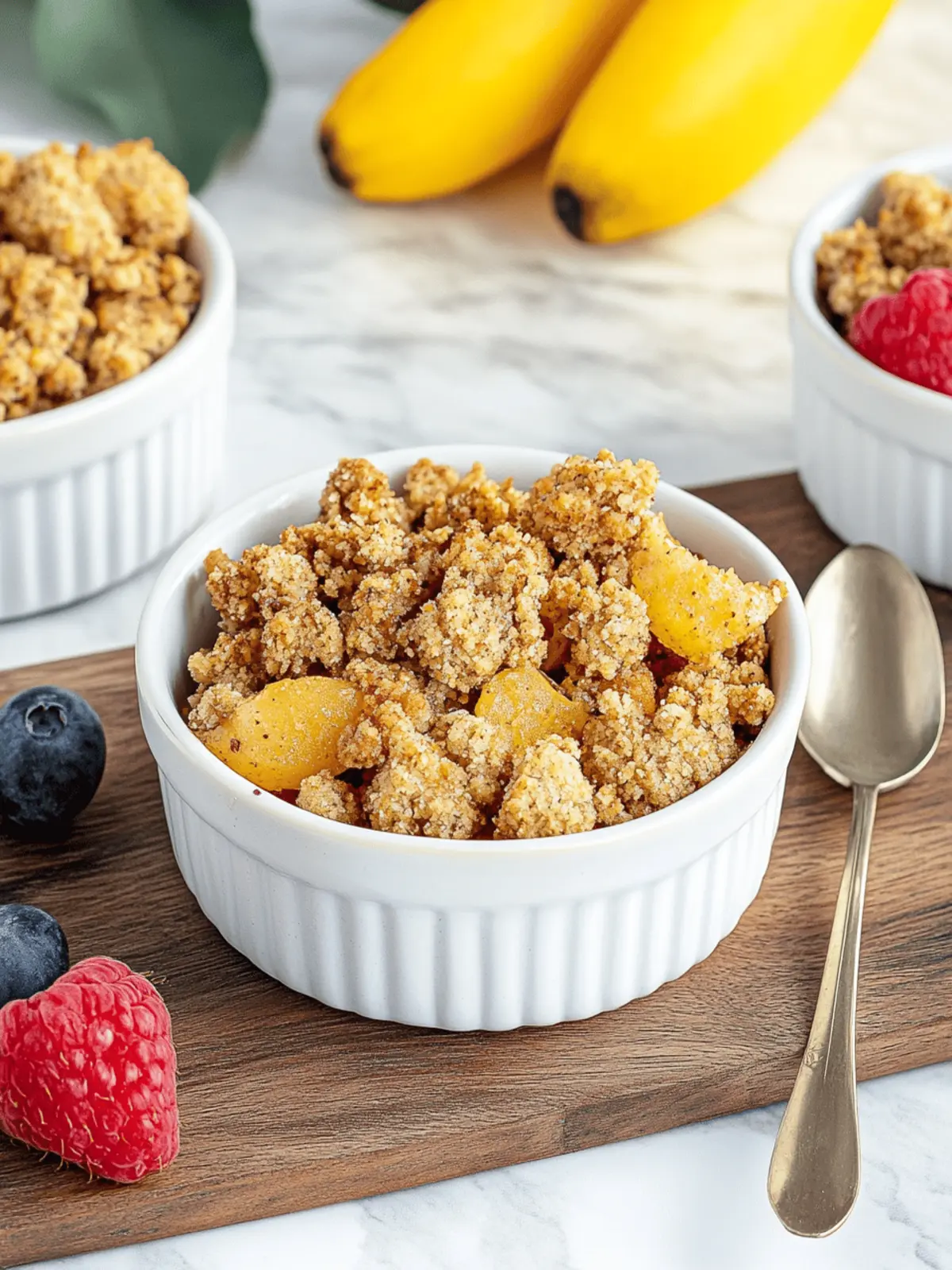 Fruchtiger Quitten-Crumble mit knuspriger Decke 4 Fruchtiger Quitten-Crumble