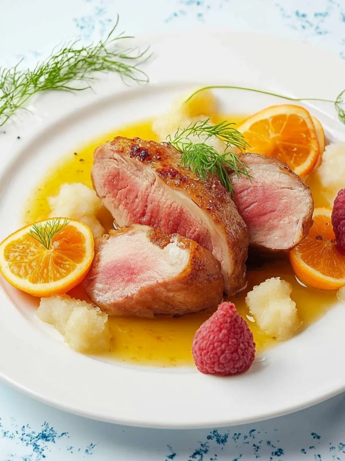 Entenbrust mit Honig-Orangen-Glasur lecker zubereitet 2 Entenbrust mit Honig-Orangen-Glasur Rezept