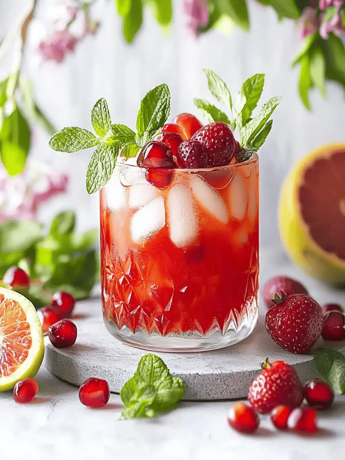 Erfrischende Weihnachtslimonade mit Granatapfel 3 Weihnachtslimonade mit Granatapfel