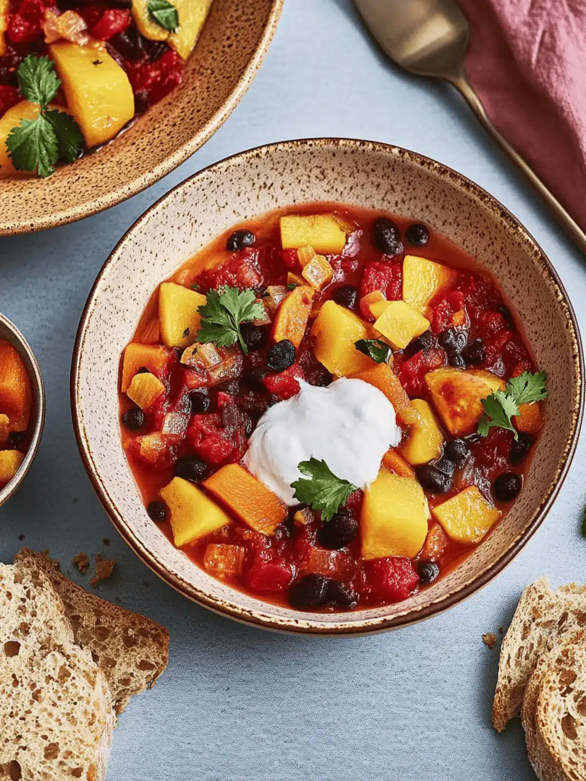 Kürbis-Chili-Kessel: Herzhafte Herbstfreude 4 Kürbis-Chili-Kessel