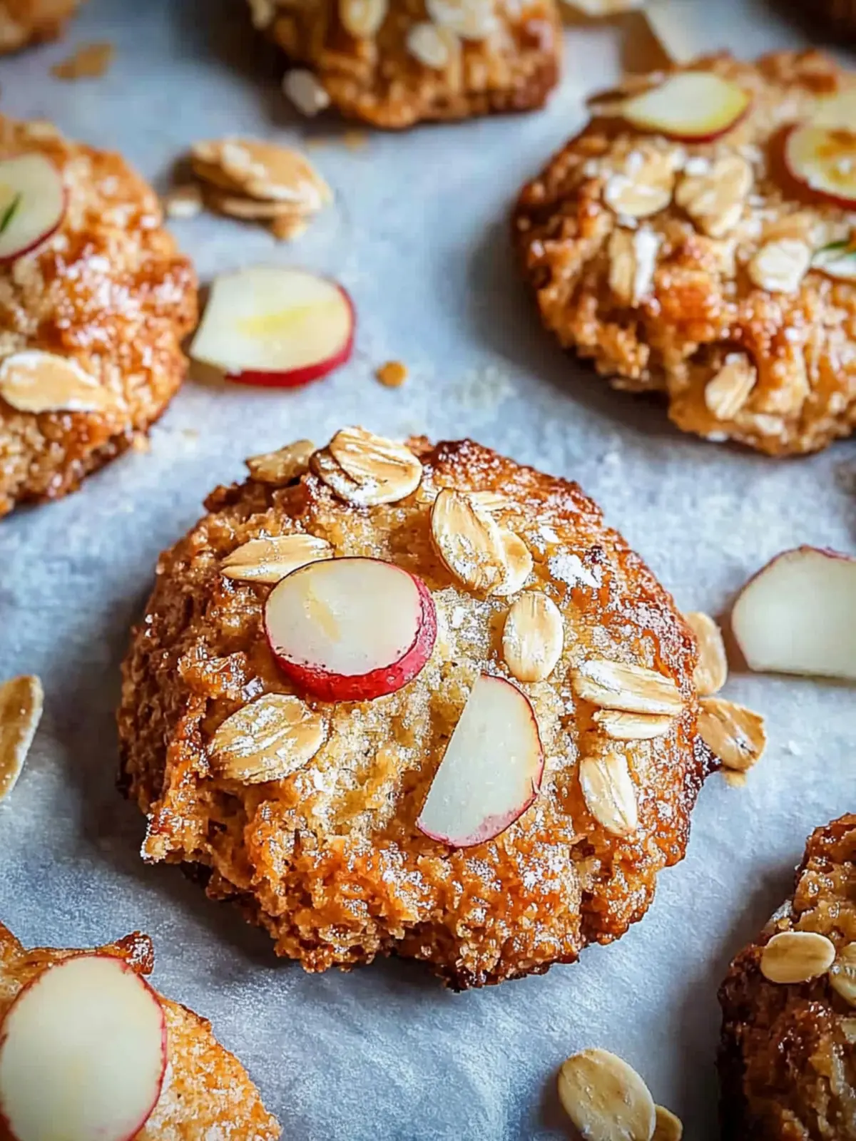 Gesunde Apfel-Hafer-Kekse ohne Zucker 2 Gesunde Apfel-Hafer-Kekse