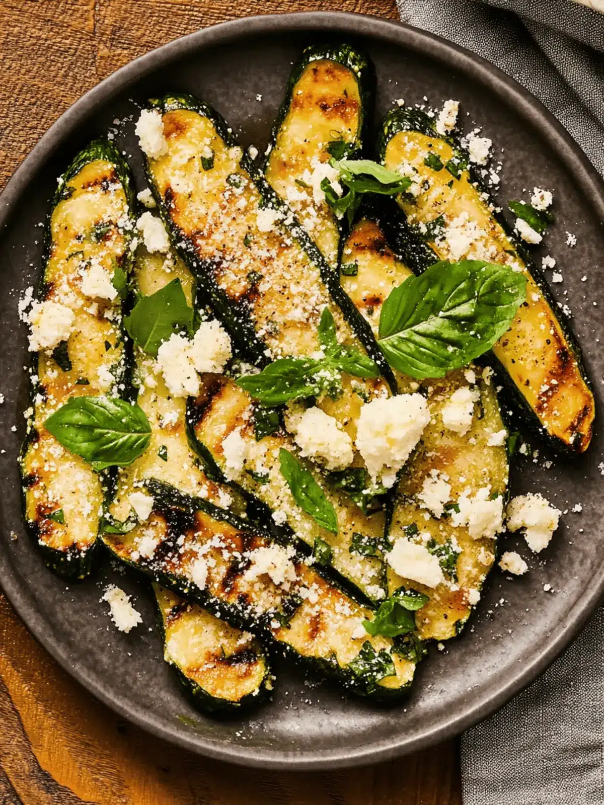 Marinierte & Gegrillte Zucchini-Planken für den Sommer 2 Marinierte & Gegrillte Zucchini-Planken