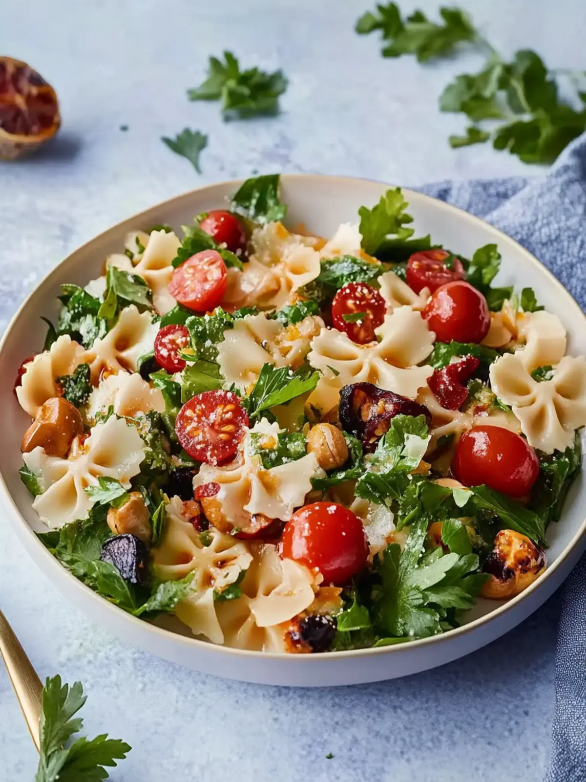 Mediterraner Nudelsalat mit Pesto für den Sommer 3 Mediterraner Nudelsalat mit Pesto