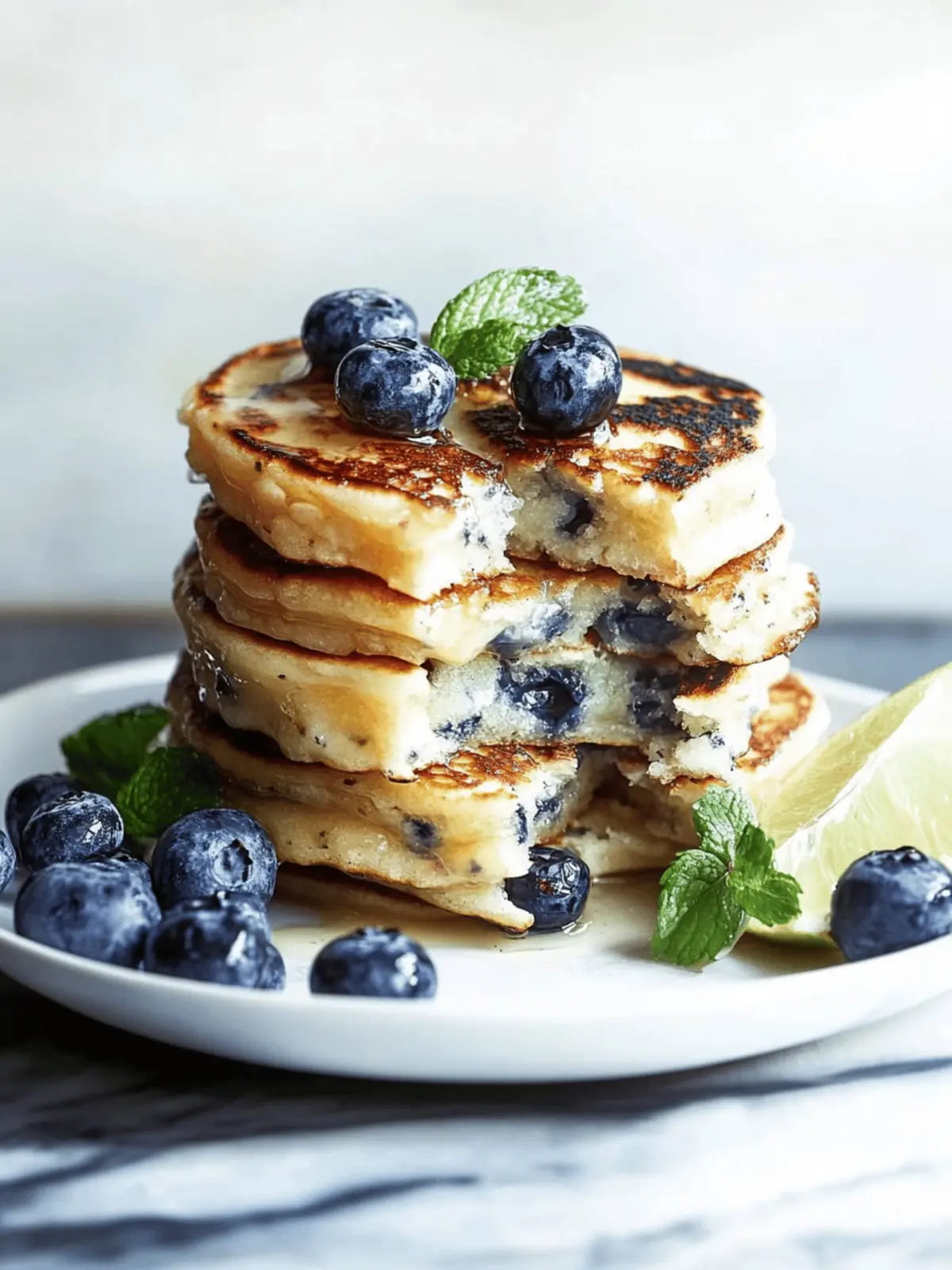 Heidelbeer Buttermilch Pfannkuchen