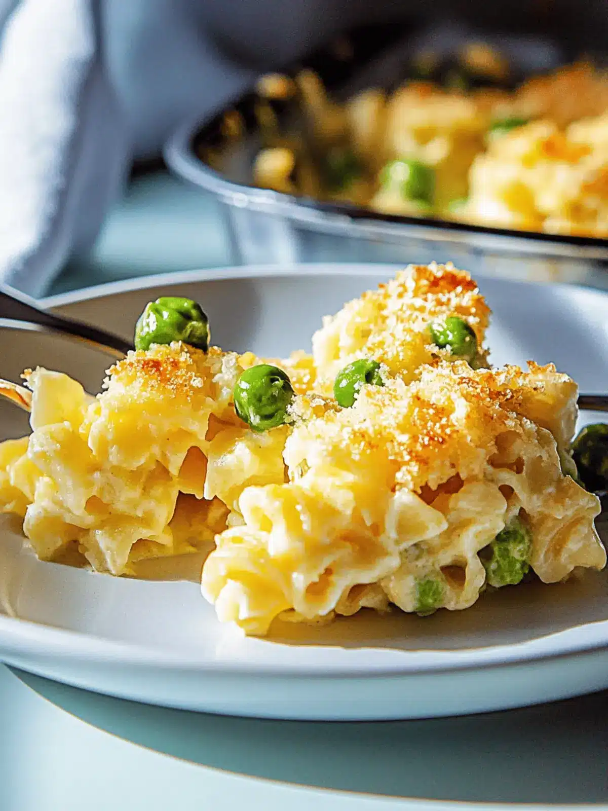 Vegetarischer Nudelauflauf