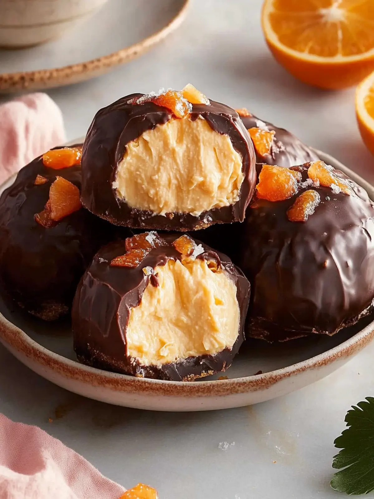 Orangen-Schoko-Pralinen für deine süße Auszeit 4 Orangen-Schoko-Pralinen