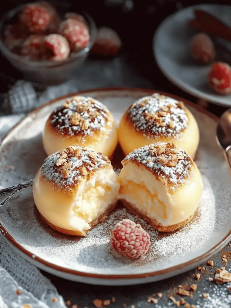 Cremige Käsekuchen-Kugeln