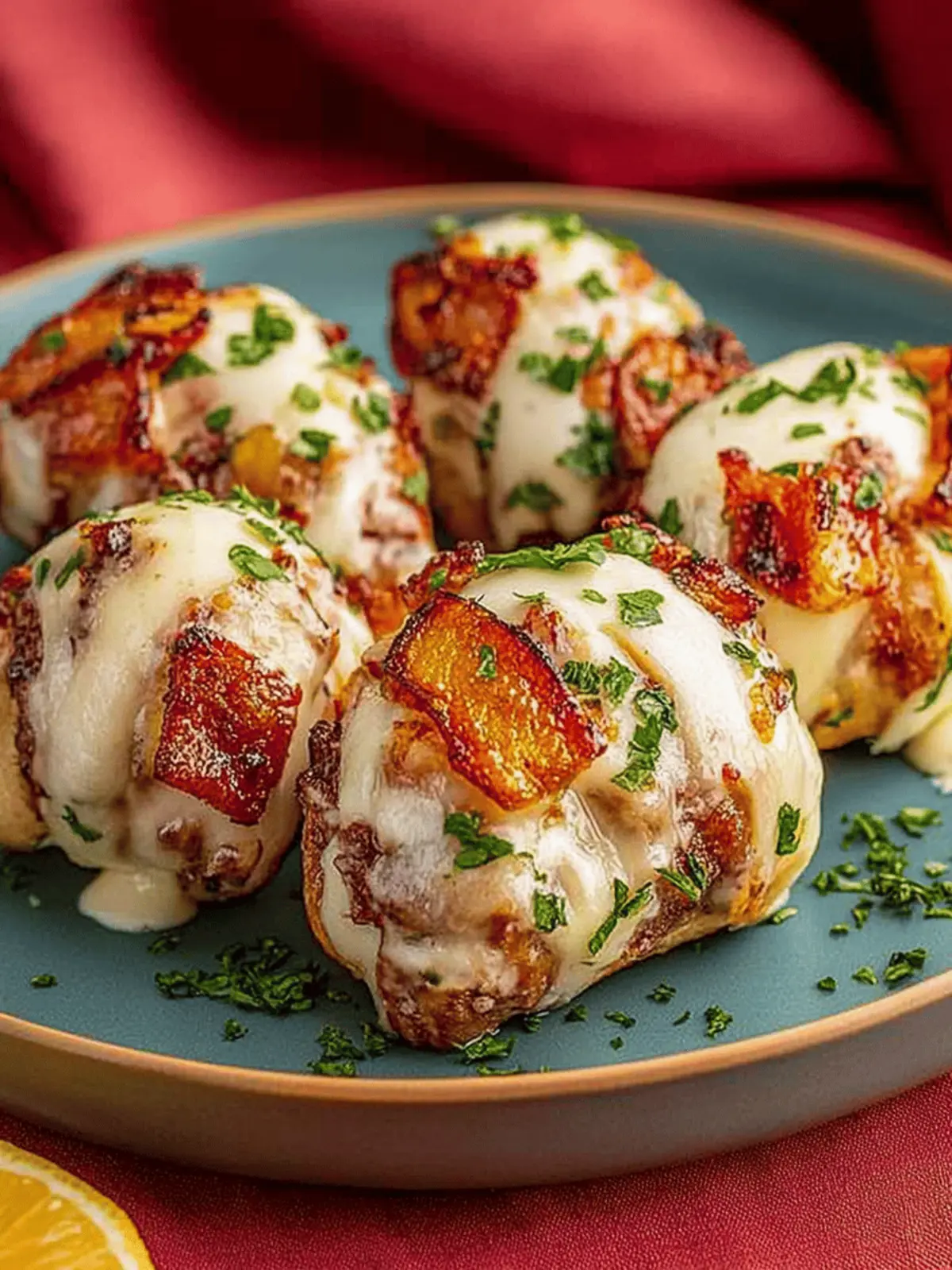 Speck umwickelte gefüllte Hähnchenbrust perfekt zubereiten 2 Speck umwickelte gefüllte Hähnchenbrust