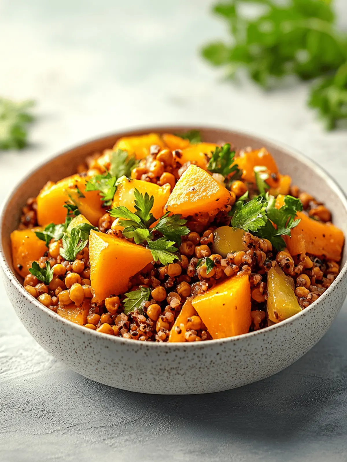 Linsen-Kürbis-Salat für das perfekte Herbstessen 2 Linsen-Kürbis-Salat