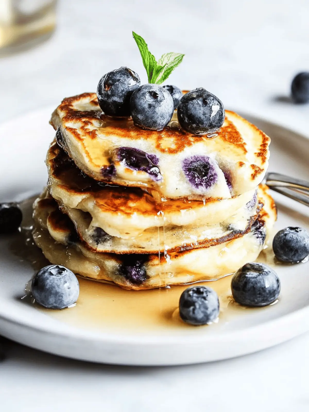 Heidelbeer Buttermilch Pfannkuchen