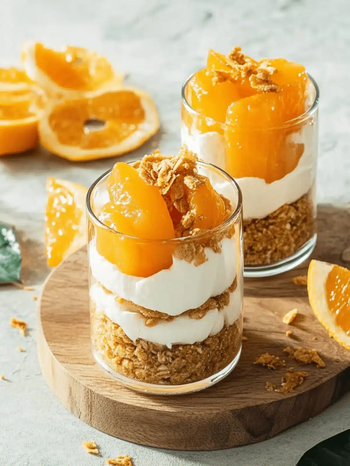 Festliche Spekulatius Mandarinen Quark Creme