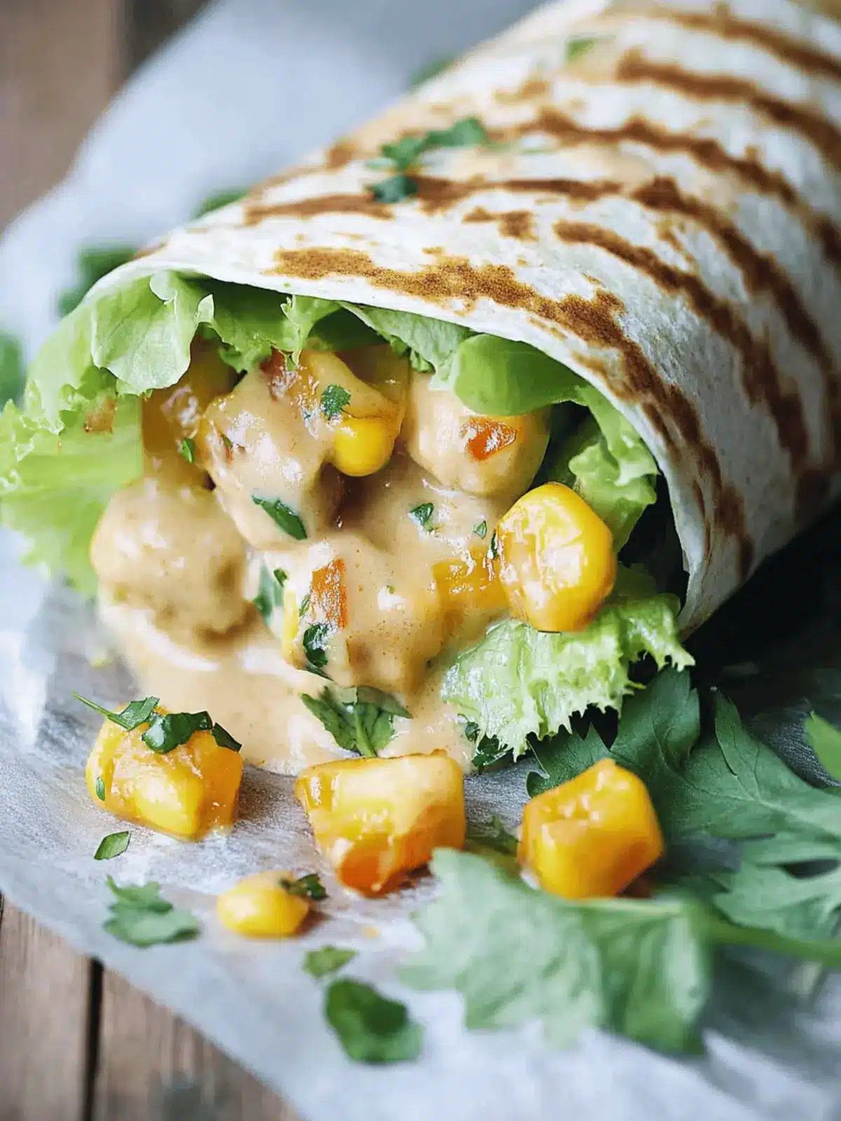 Käse-Geschmack Hühnchen Wraps für schnelle Genussmomente 3 Käse-Geschmack Hühnchen Wraps