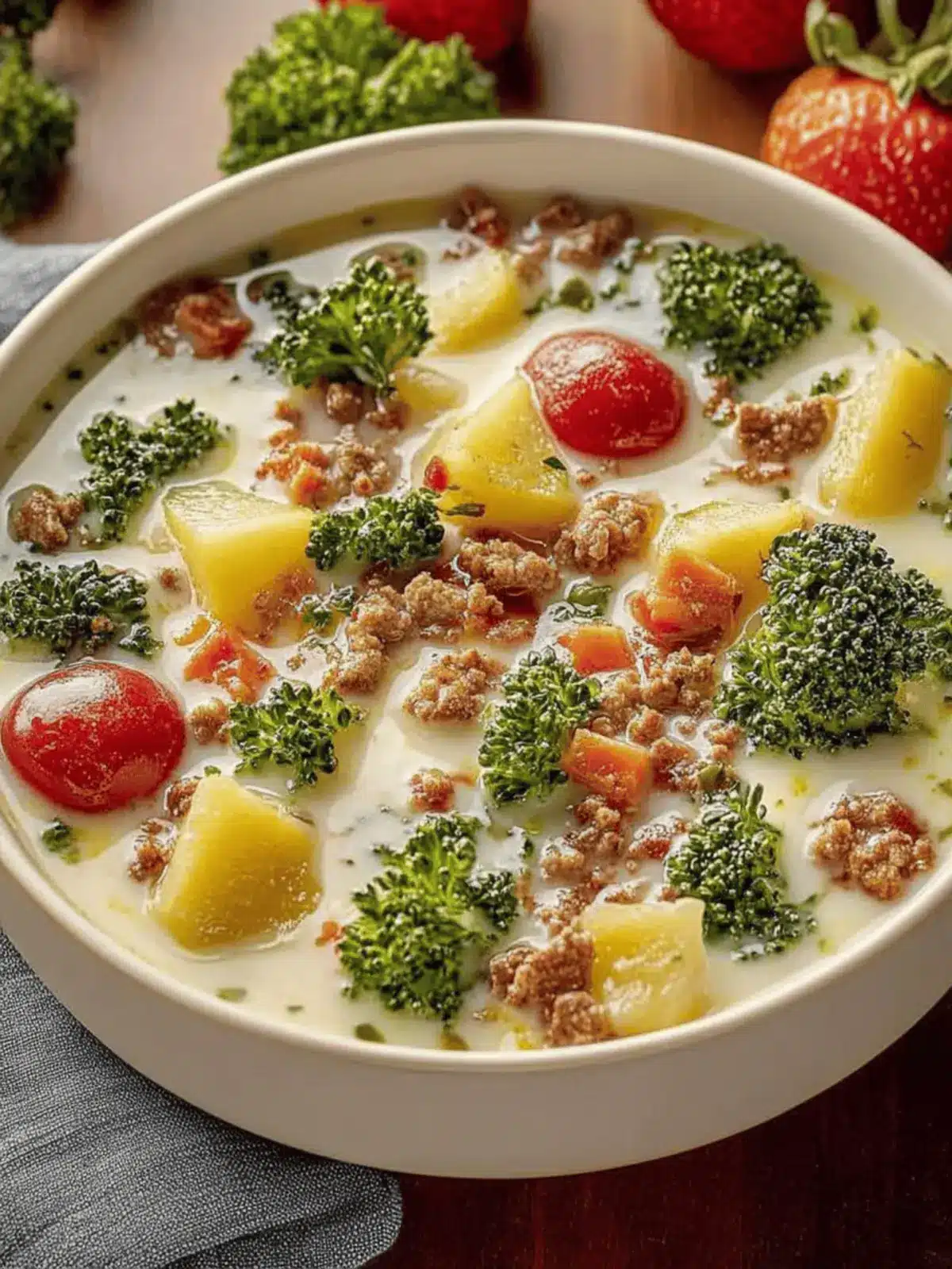 Herzhafte Grünkohl-Hack-Suppe mit Apfel für kalte Tage 2 Herzhafte Grünkohl-Hack-Suppe mit Apfel