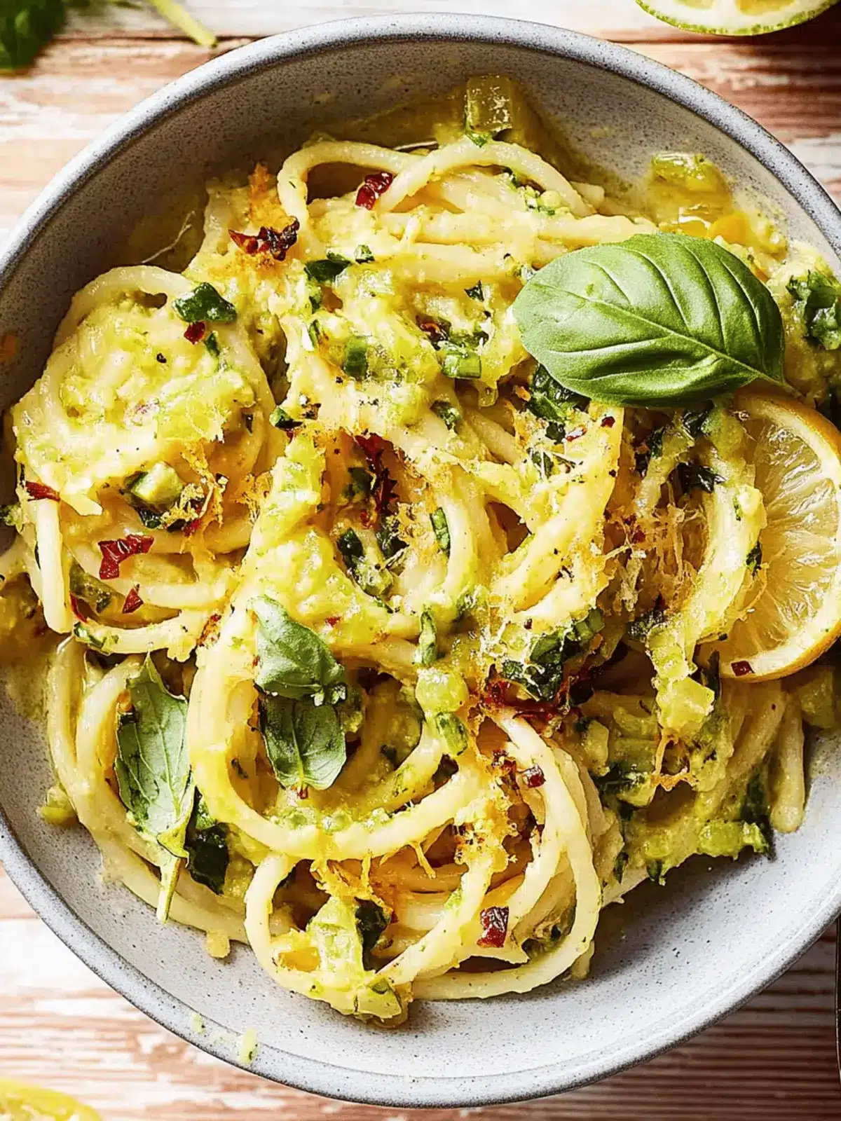 Pasta in Zucchini-Sauce für schnelle Köstlichkeiten 3 Pasta in Zucchini-Sauce