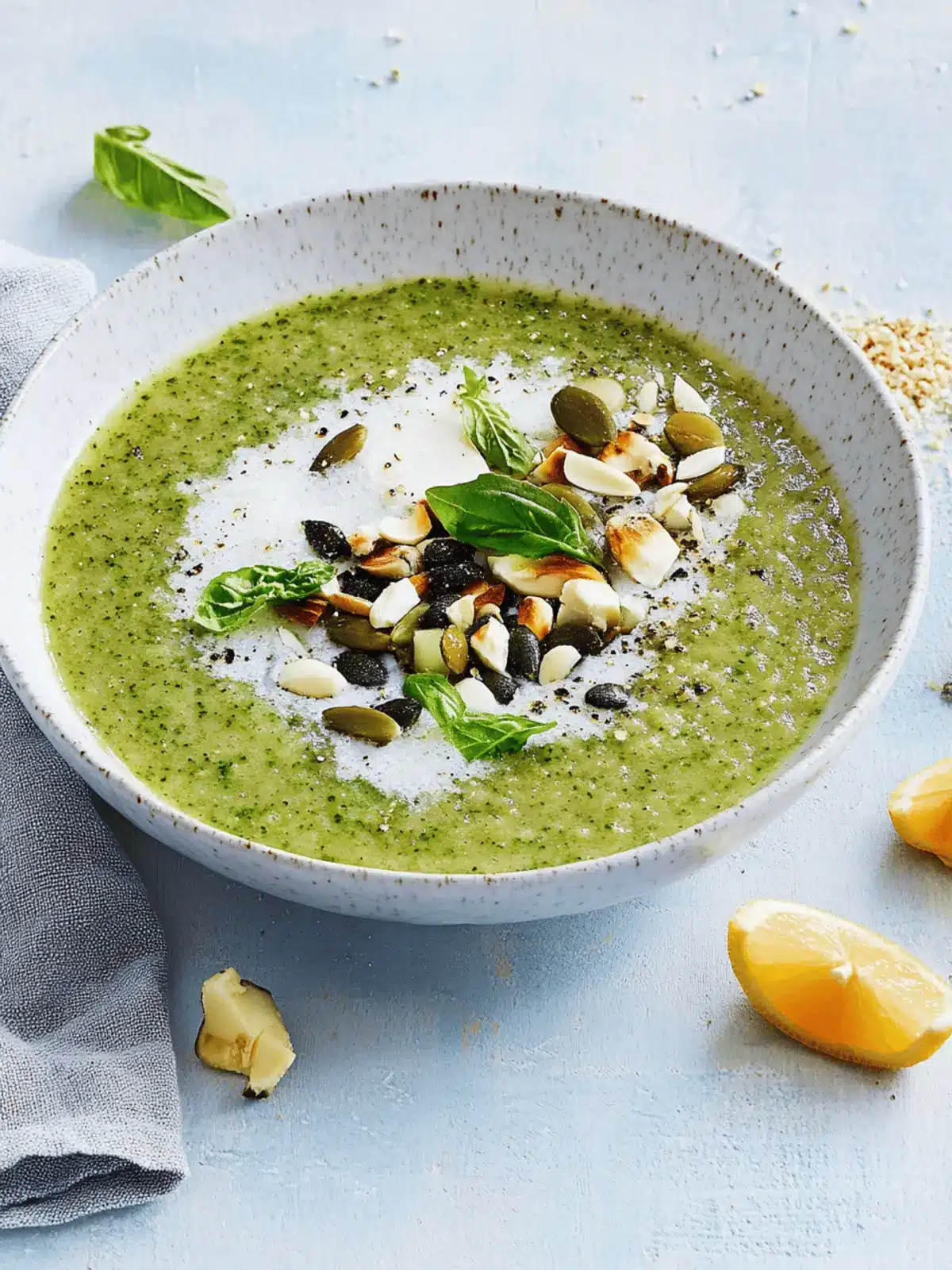 Cremige Brokkoli-Suppe mit extra Protein 2 Cremige Brokkoli-Suppe