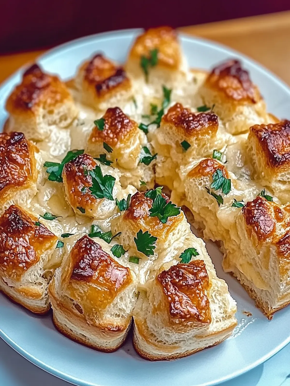 Käse Knoblauch Zupfbrot – Himmlisch knusprig und lecker 3 Käse Knoblauch Zupfbrot