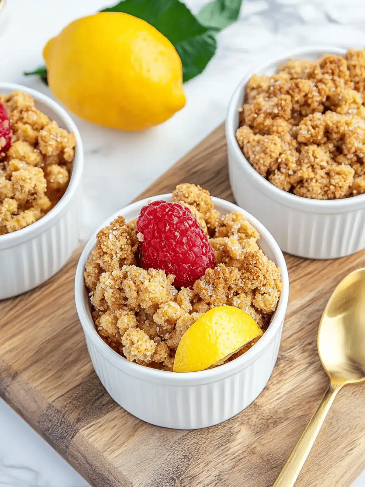 Fruchtiger Quitten-Crumble mit knuspriger Decke 3 Fruchtiger Quitten-Crumble