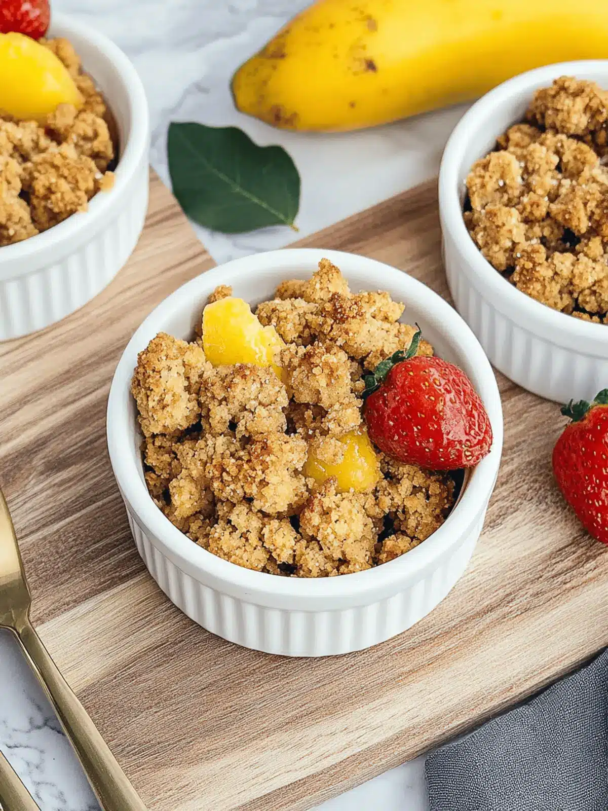 Fruchtiger Quitten-Crumble mit knuspriger Decke 5 Fruchtiger Quitten-Crumble
