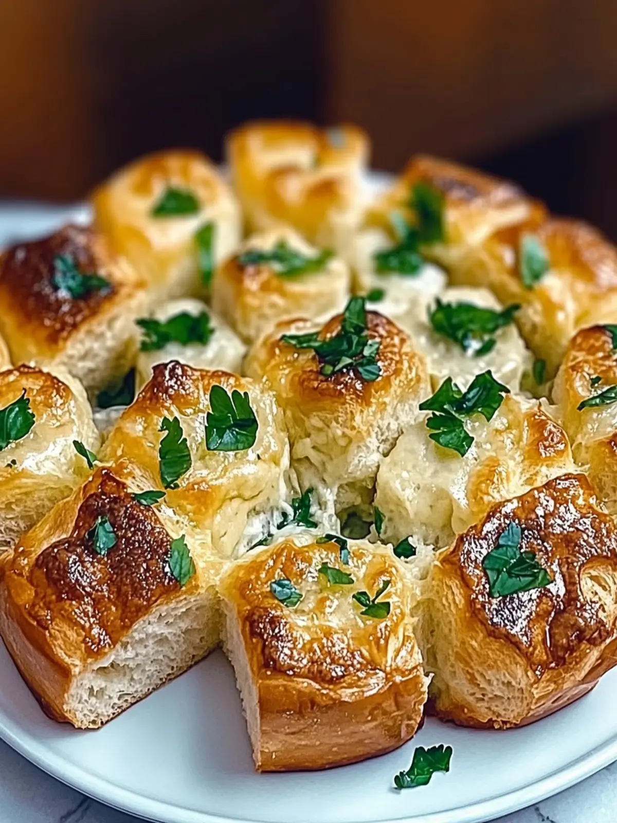 Käse Knoblauch Zupfbrot – Himmlisch knusprig und lecker 4 Käse Knoblauch Zupfbrot