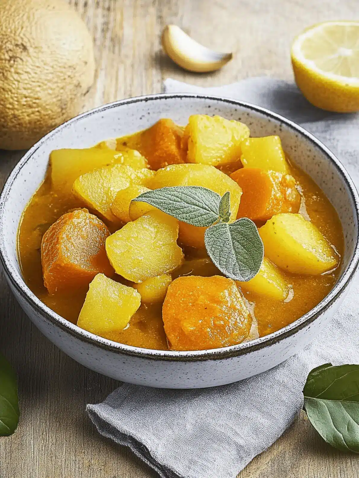 Kürbiseintopf mit Kartoffeln für gemütliche Herbsttage 2 Pumpkin stew with potatoes