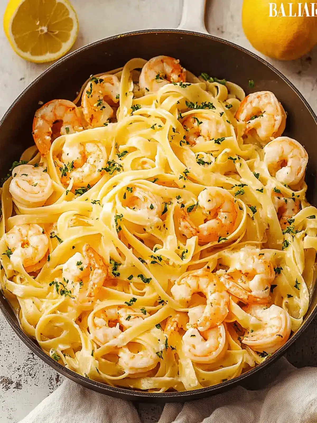 Knoblauchbutter Garnelen Pasta für schnelle Sommerabende 4 Knoblauchbutter Garnelen Pasta