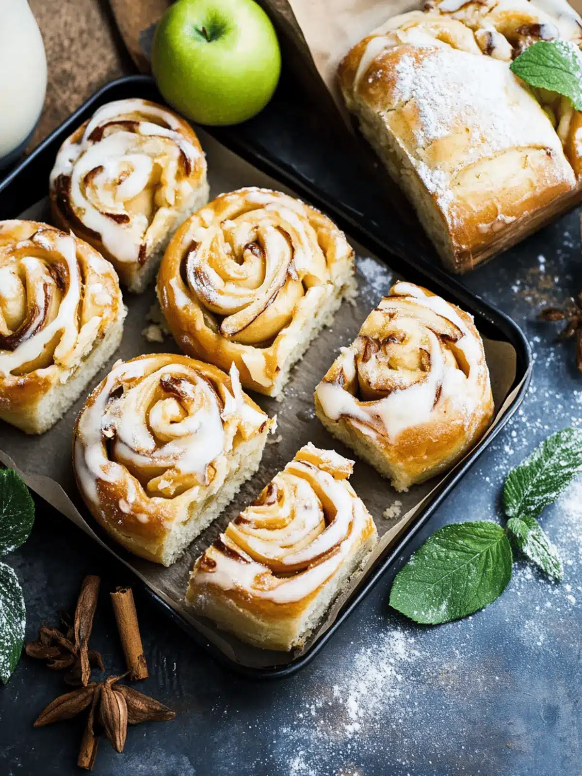 Apfel Zimt Schnecken – Himmlisch und einfach backen 5 Apfel Zimt Schnecken