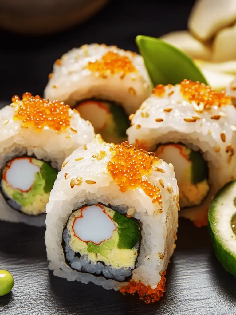 Shrimp-Sushi-Rollen
