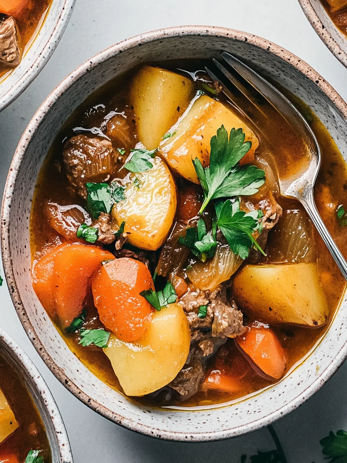 Omas einfacher Rindereintopf mit Kartoffeln und Möhren 2 Omas einfacher Rindereintopf mit Kartoffeln und Möhren