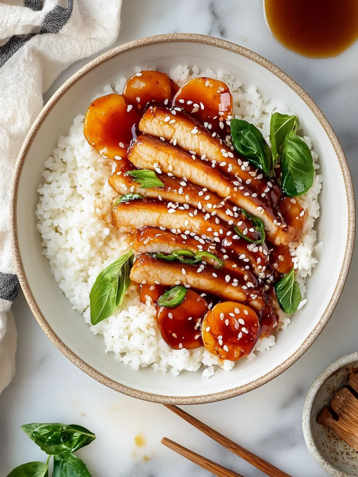 Teriyaki Hähnchen für ganz schnelles Kochen 2 Teriyaki Hähnchen