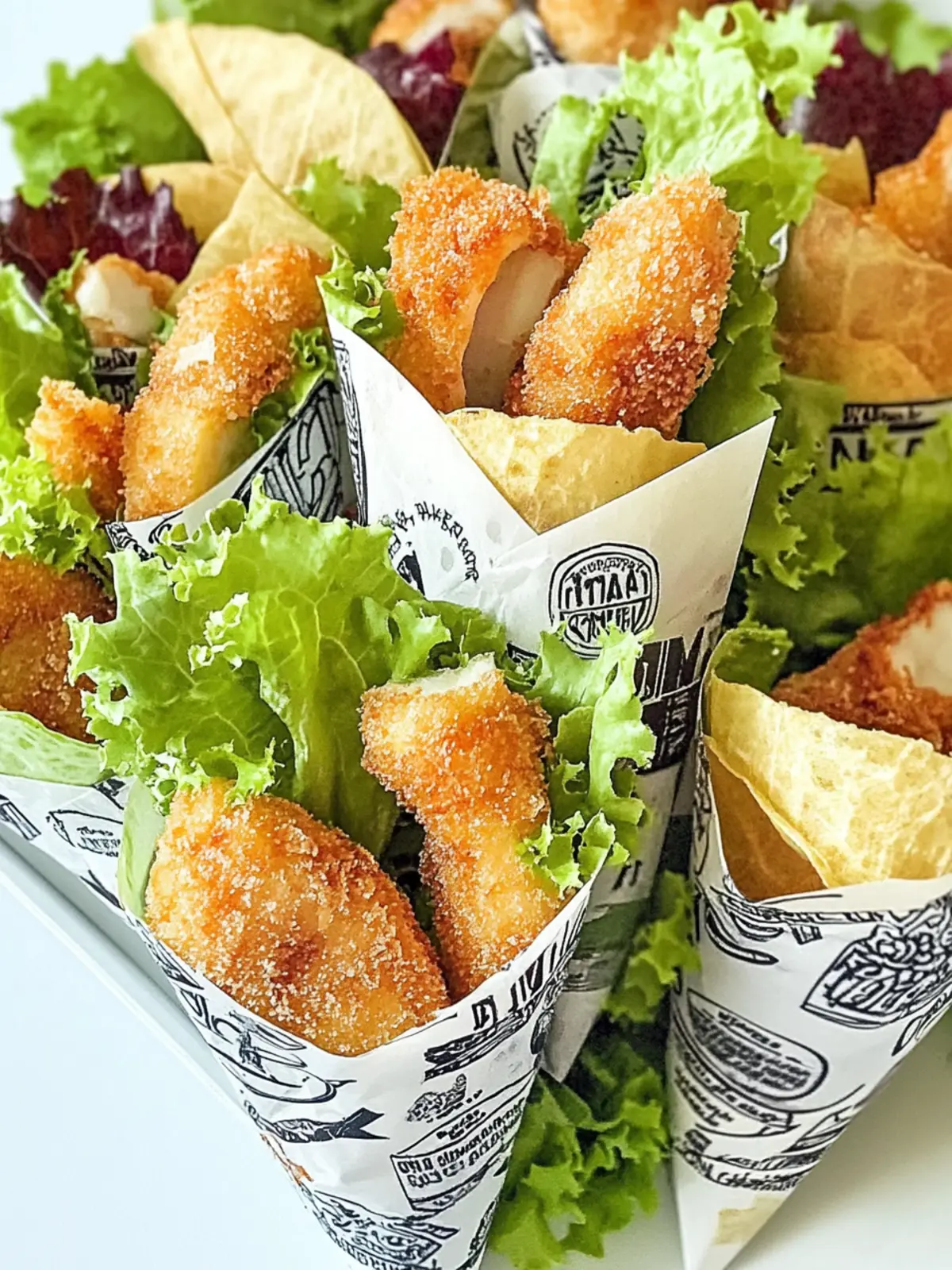 Leckere Mini-Schnitzel-Wraps für jeden Anlass 4 Mini-Schnitzel-Wraps