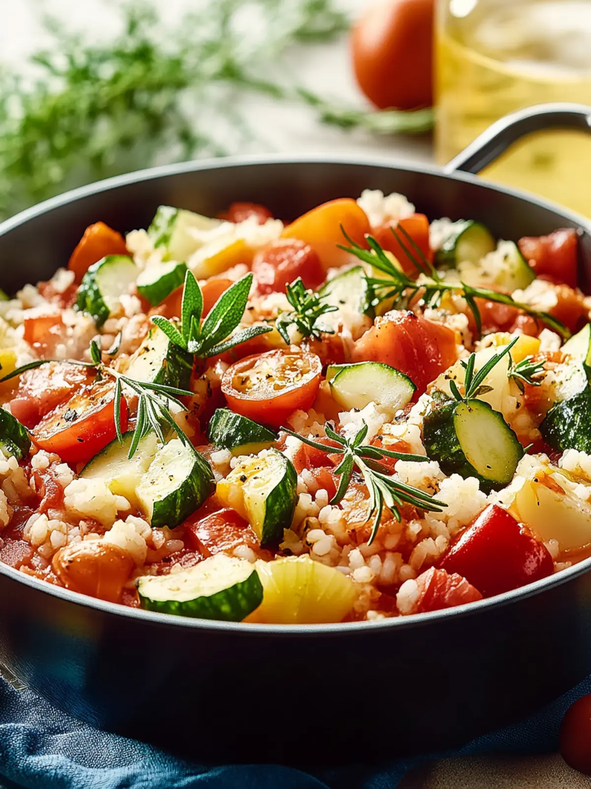 Zucchini-Tomaten-Reis: Mediterranes Wohlfühlessen 5 Zucchini-Tomaten-Reis