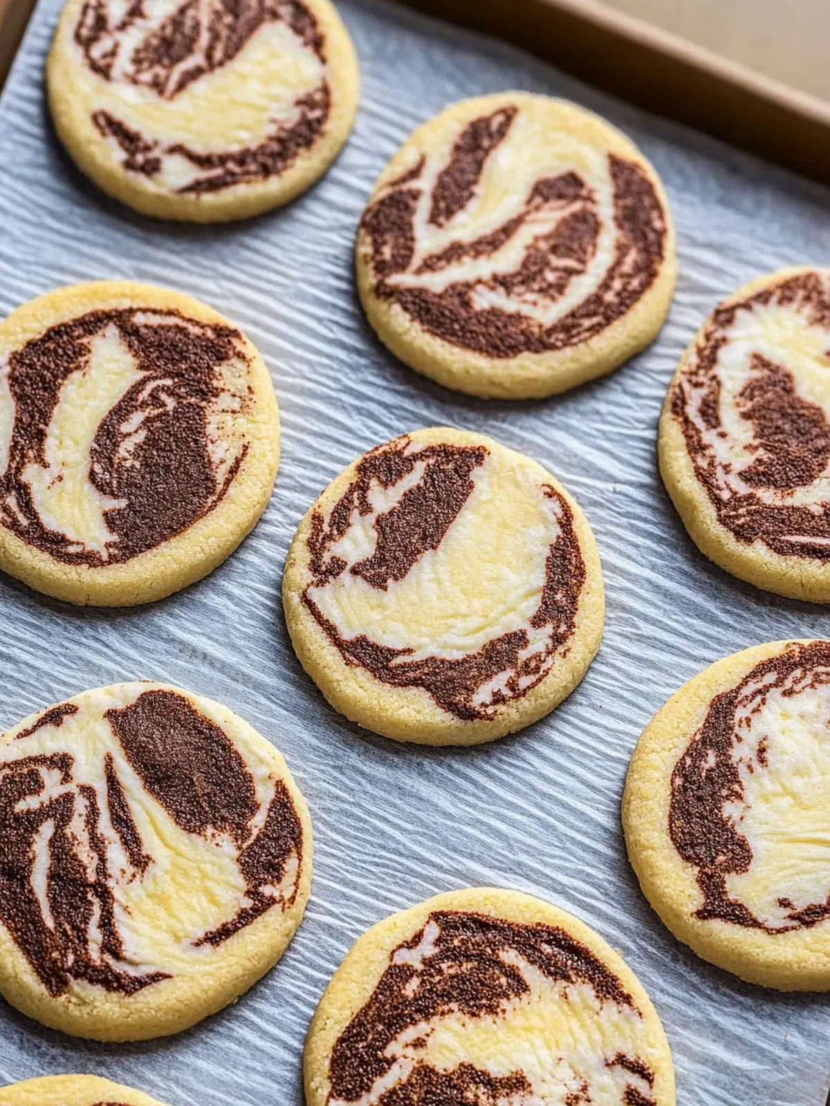 Heidesand-Plätzchen schwarz-weiß – Ein einfaches Rezept 4 Heidesand-Plätzchen (schwarz-weiß)