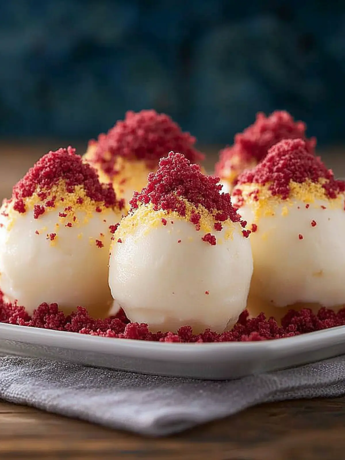 Weiße Schokoladen-Himbeer-Trüffel einfach selber machen 3 Weiße Schokoladen-Himbeer-Trüffel