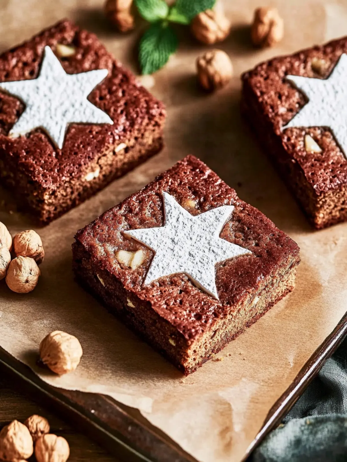 Festliche Lebkuchen-Brownies für die Weihnachtszeit 2 Lebkuchen-Brownies