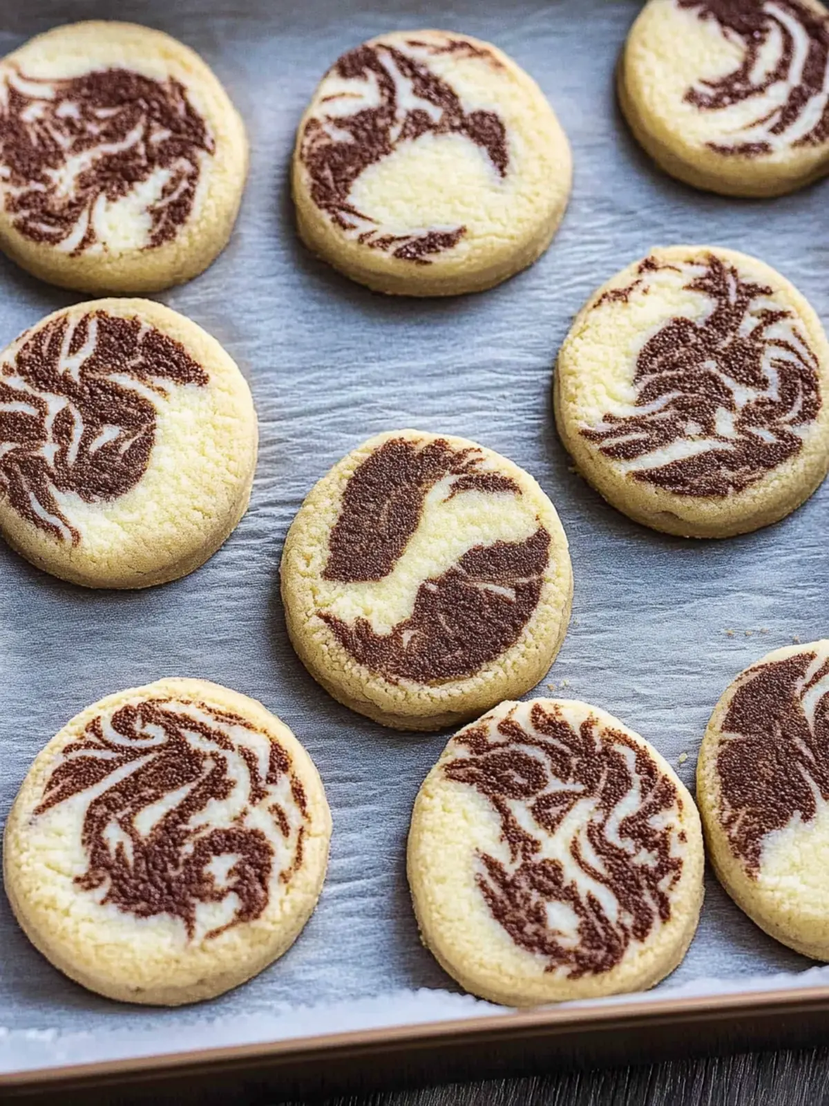 Heidesand-Plätzchen schwarz-weiß – Ein einfaches Rezept 2 Heidesand-Plätzchen (schwarz-weiß)