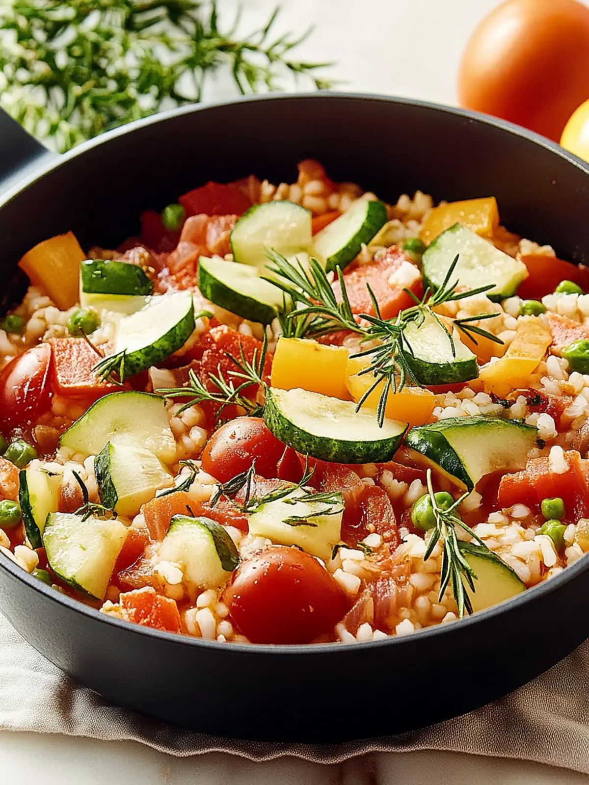 Zucchini-Tomaten-Reis: Mediterranes Wohlfühlessen 4 Zucchini-Tomaten-Reis