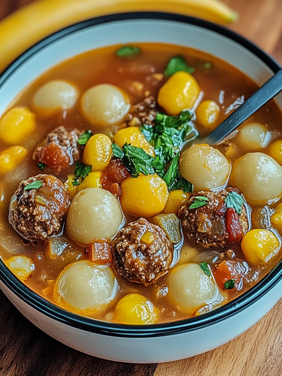 Hackbällchen-Eintopf mit Paprika, Mais & Kidneybohnen 5 Hackbällchen-Eintopf mit Paprika, Mais & Kidneybohnen