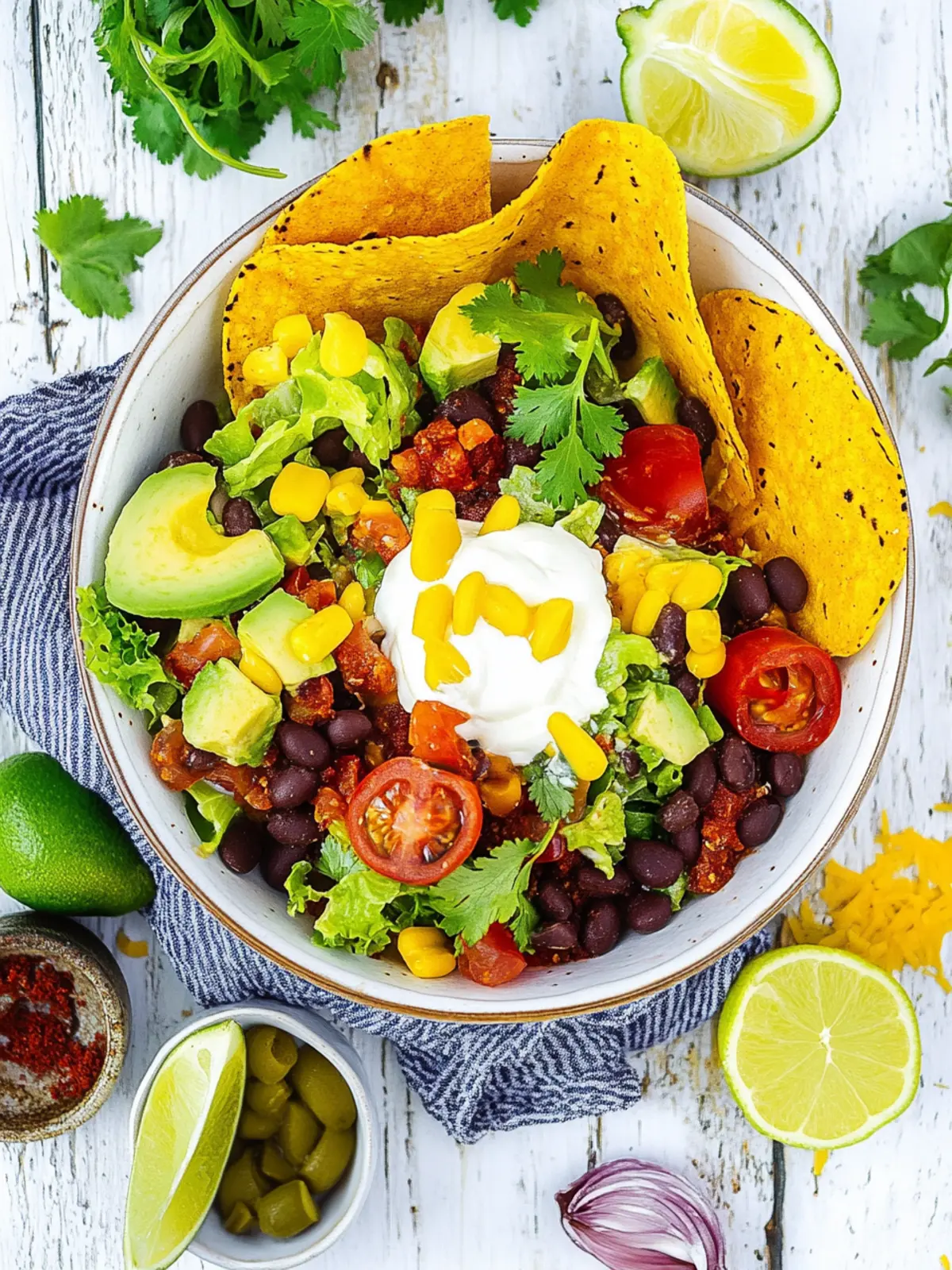 Veganer Taco-Salat: Gesund und Schnell Selbstgemacht 3 Veganer Taco-Salat