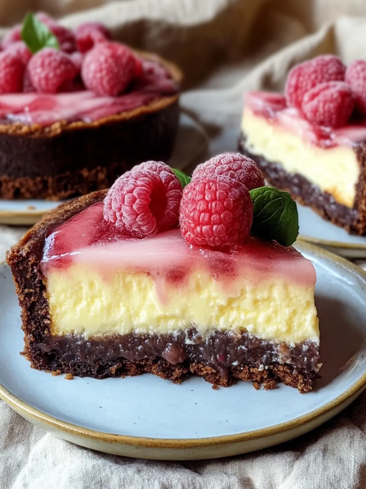 Himbeer-Brownie-Käsekuchen für süße Genussmomente 3 Himbeer-Brownie-Käsekuchen