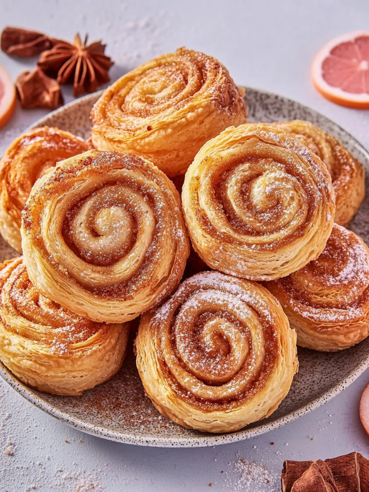 Einfache Zimtschnecken mit Blätterteig Rezept 2 Simple cinnamon roll recipe with puff pastry