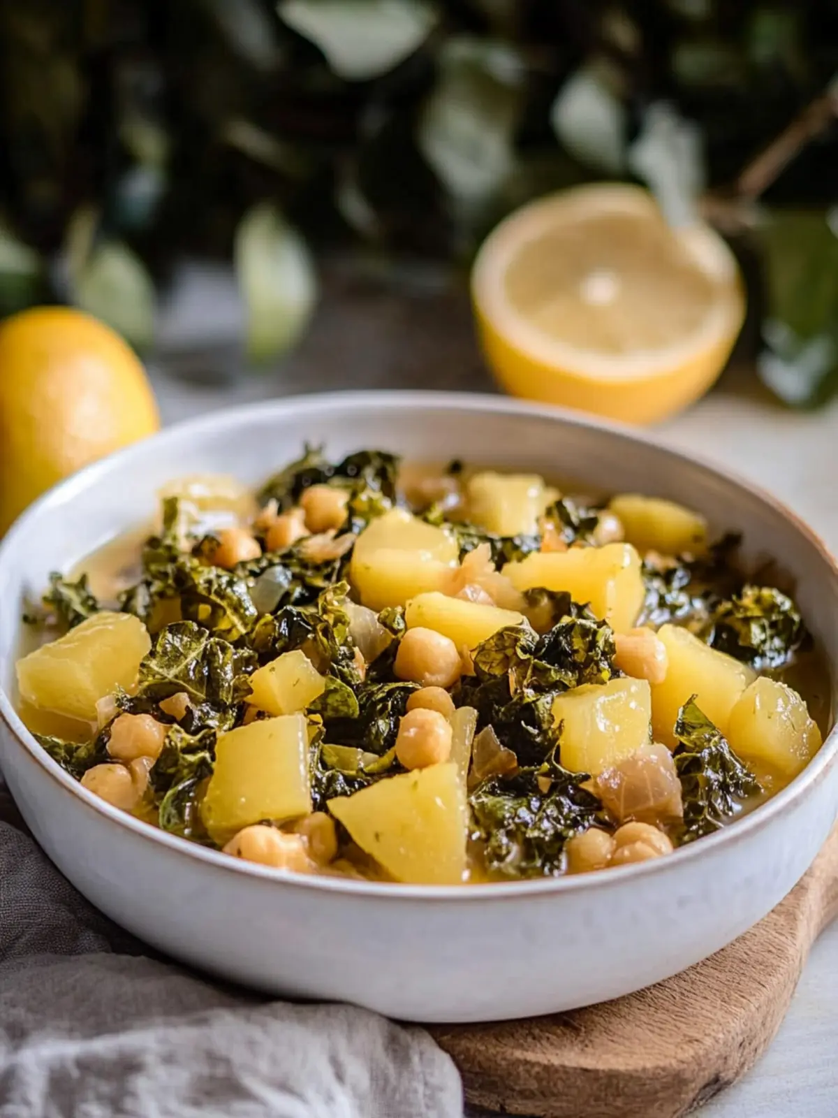 Veganer Grünkohl Eintopf mit Tofu und Kichererbsen 4 Veganer Grünkohl Eintopf